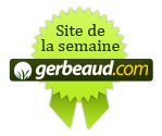 Sélectionné comme site du mois par Gerbeaud.com
